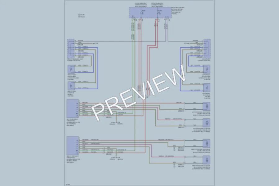 2010 MercedesBenz E550 Power Seats wiring diagram preview