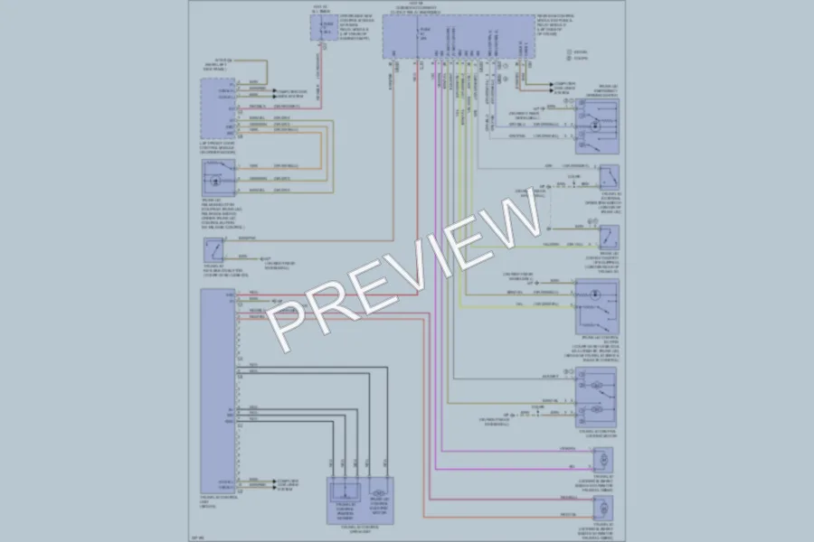 2010 MercedesBenz E550 Trunk Tailgate Fuel Door wiring diagram preview