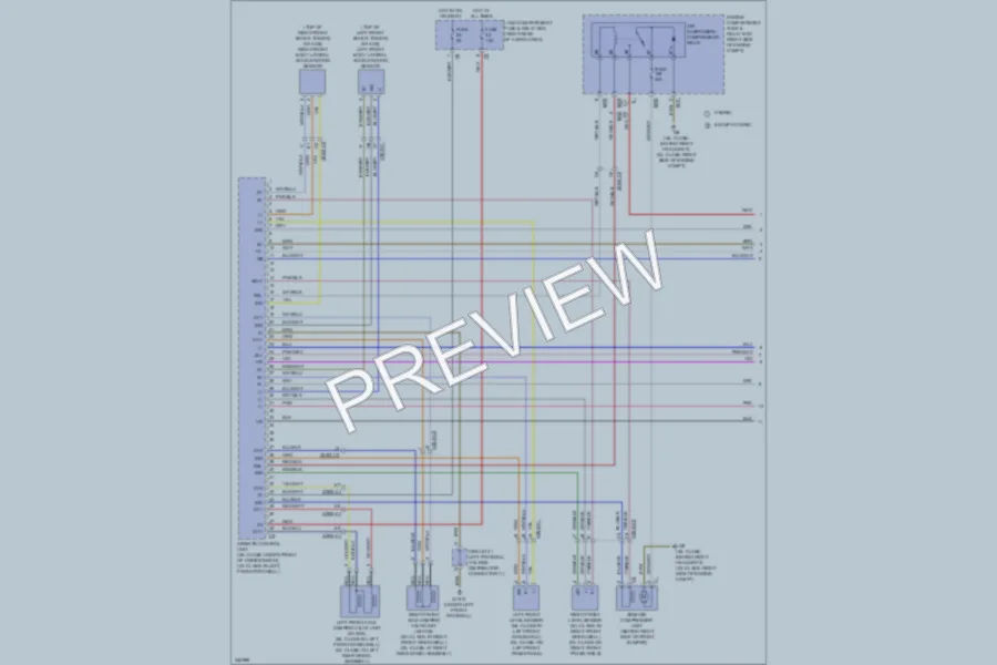 2010 MercedesBenz GL350BLUETEC Electronic Suspension wiring diagram preview