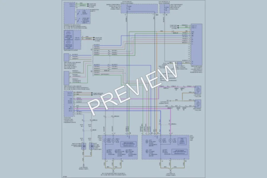 2010 MercedesBenz GL350BLUETEC Headlights wiring diagram preview