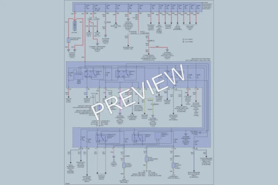 2010 MercedesBenz GL550 Power Distribution wiring diagram preview
