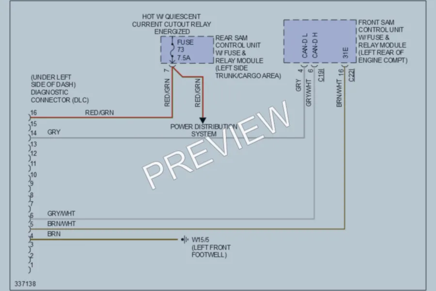 2010 MercedesBenz GLK350 Computer Data Lines wiring diagram preview