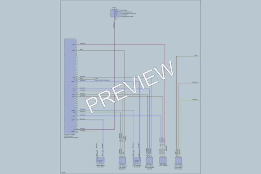 2010 MercedesBenz GLK350 Electronic Suspension wiring diagram preview