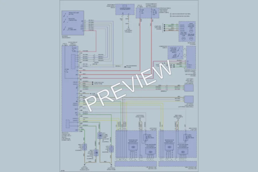 2010 MercedesBenz GLK350 Headlights wiring diagram preview