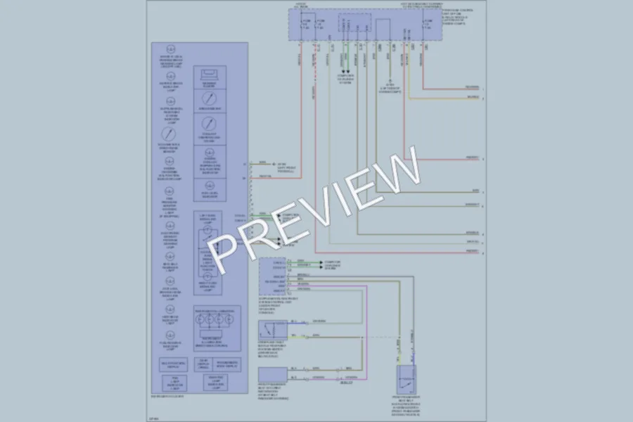 2010 MercedesBenz GLK350 Instrument Cluster wiring diagram preview