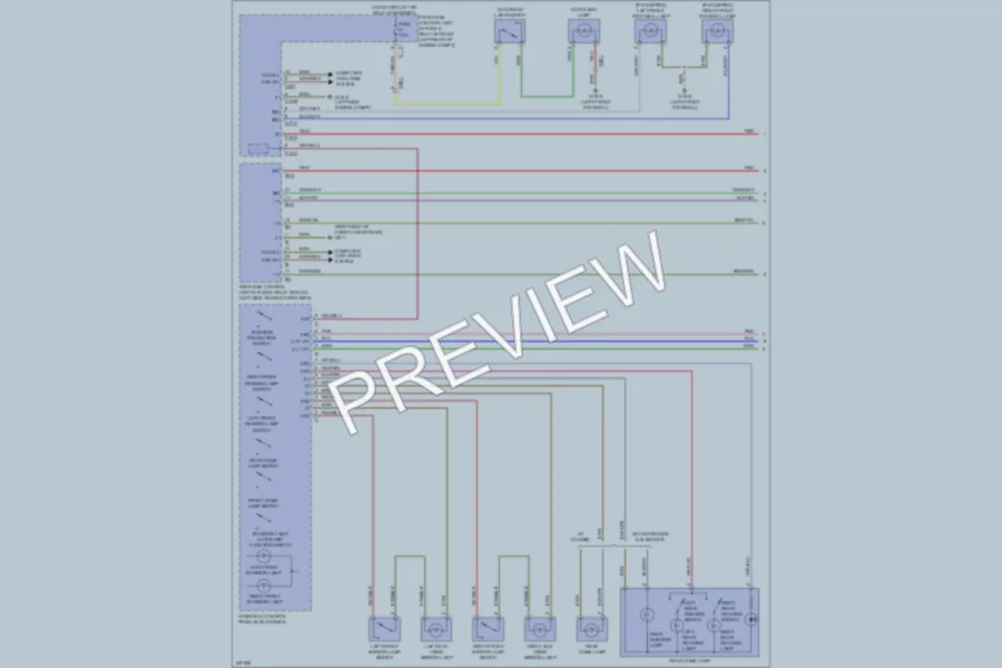 2010 MercedesBenz GLK350 Interior Lights wiring diagram preview