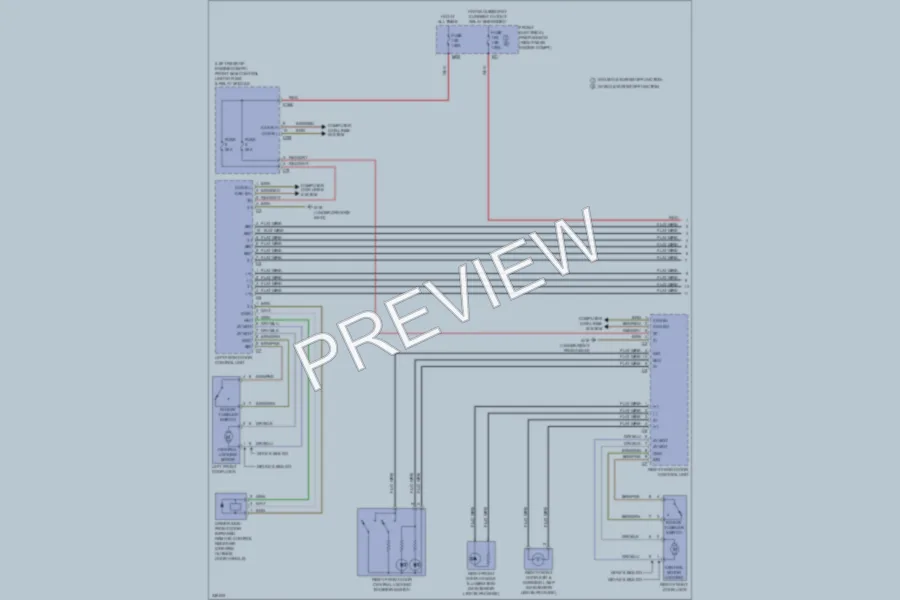 2010 MercedesBenz GLK350 Power Door Locks wiring diagram preview