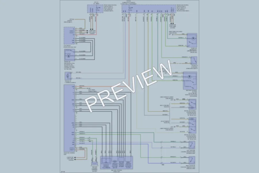 2010 MercedesBenz GLK350 Trunk Tailgate Fuel Door wiring diagram preview