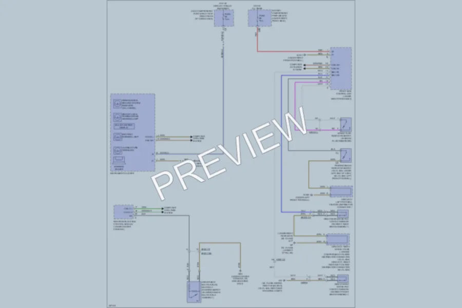 2010 MercedesBenz ML350 Warning Systems wiring diagram preview