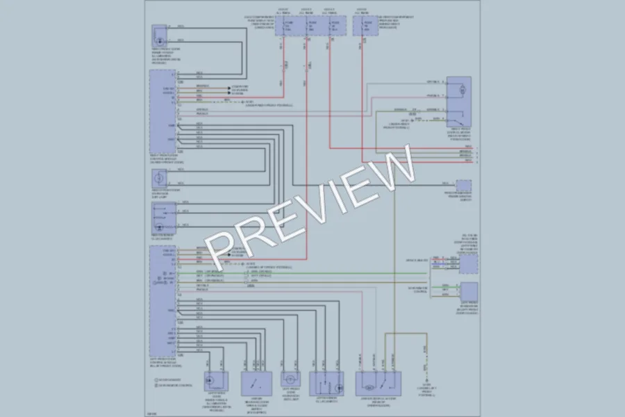 2010 MercedesBenz ML350BLUETEC Power Door Locks wiring diagram preview