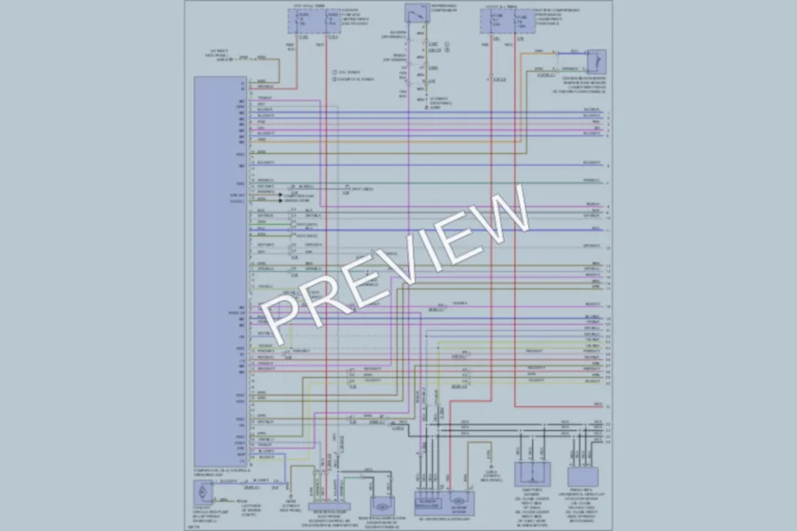 2010 MercedesBenz ML450HYBRID Air Conditioning wiring diagram preview