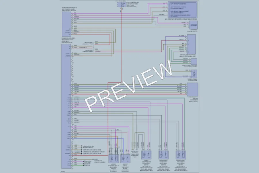 2010 MercedesBenz ML450HYBRID Memory Systems wiring diagram preview