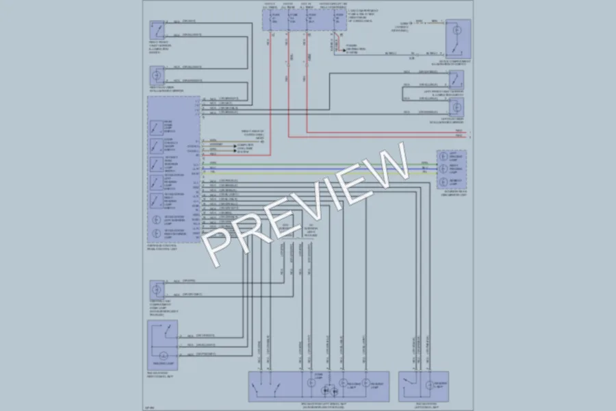 2010 MercedesBenz ML550 Interior Lights wiring diagram preview