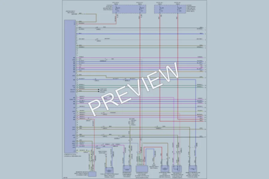 2010 MercedesBenz R350 Air Conditioning wiring diagram preview