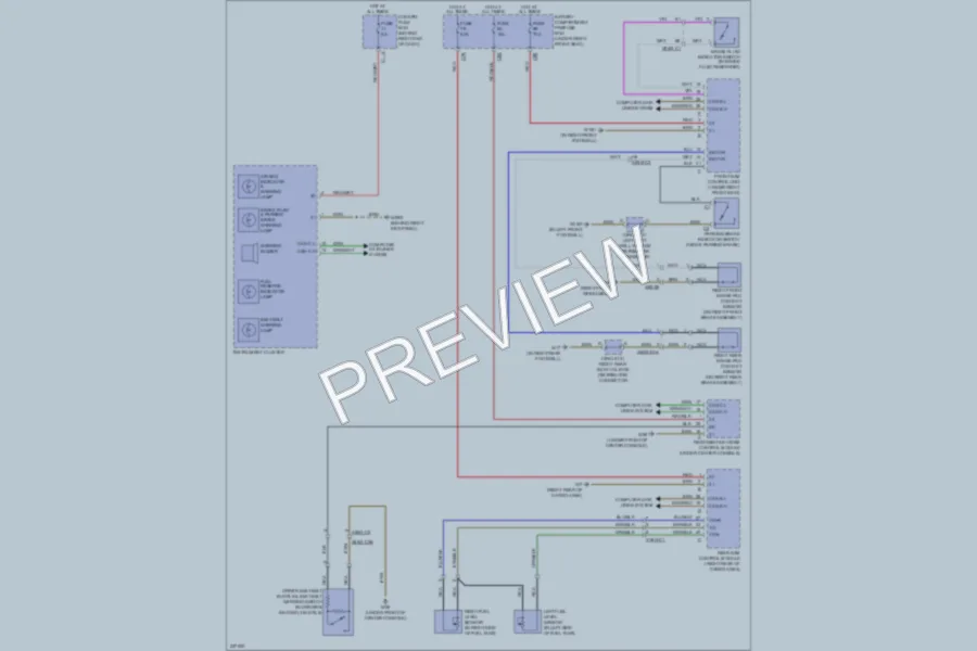 2010 MercedesBenz R350 Warning Systems wiring diagram preview
