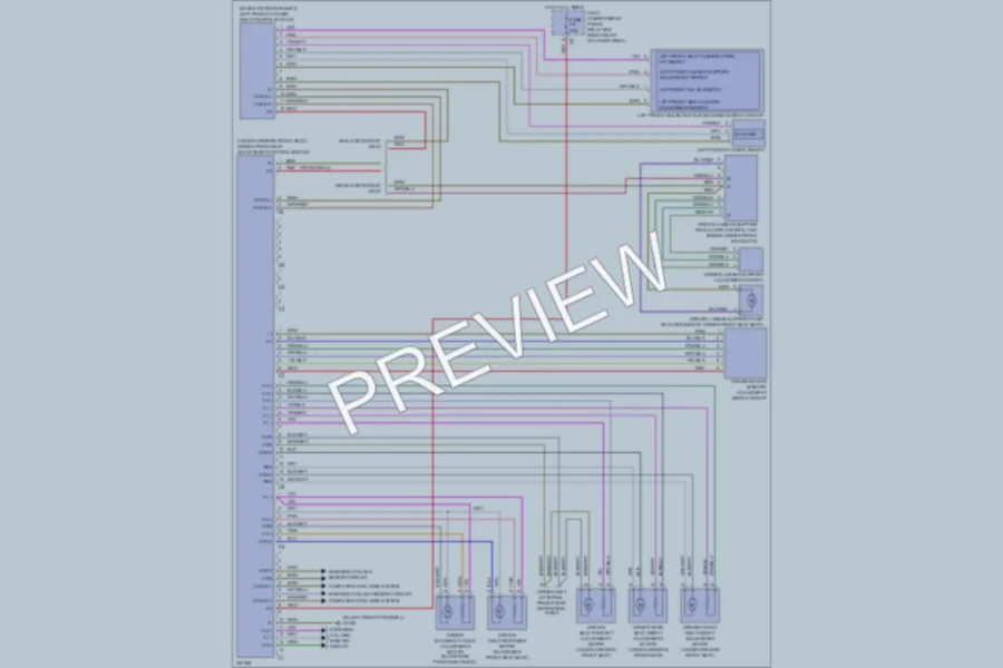 2010 MercedesBenz R350BLUETEC Memory Systems wiring diagram preview