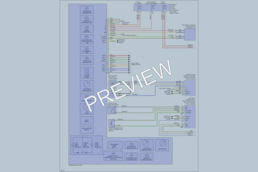 2010 MercedesBenz S400HYBRID Instrument Cluster wiring diagram preview