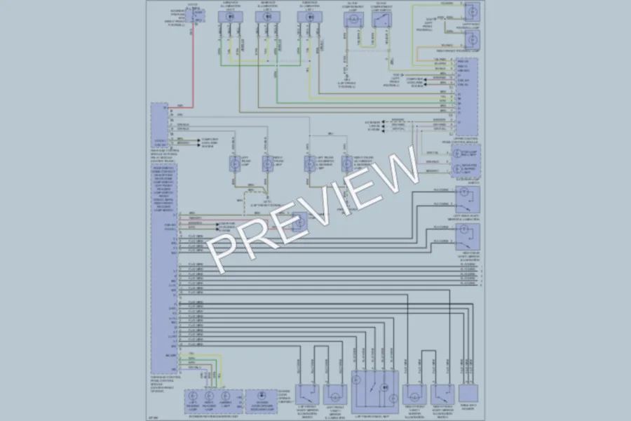 2010 MercedesBenz S400HYBRID Interior Lights wiring diagram preview