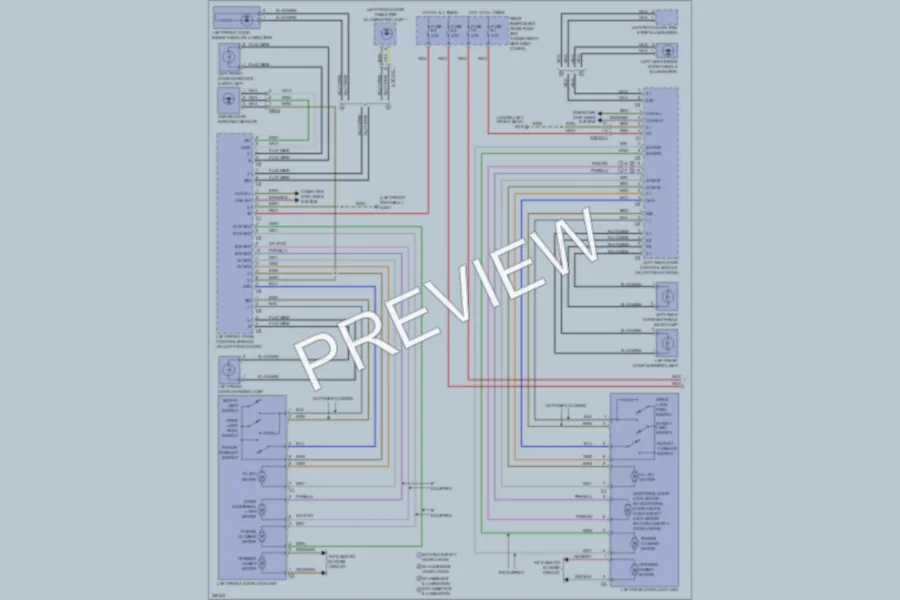 2010 MercedesBenz S400HYBRID Power Door Locks wiring diagram preview