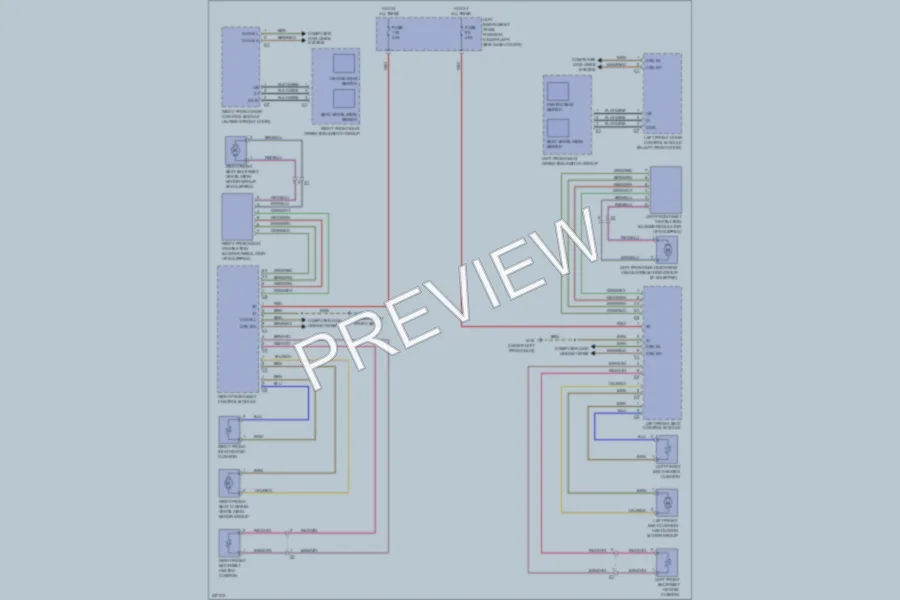 2010 MercedesBenz S400HYBRID Power Seats wiring diagram preview