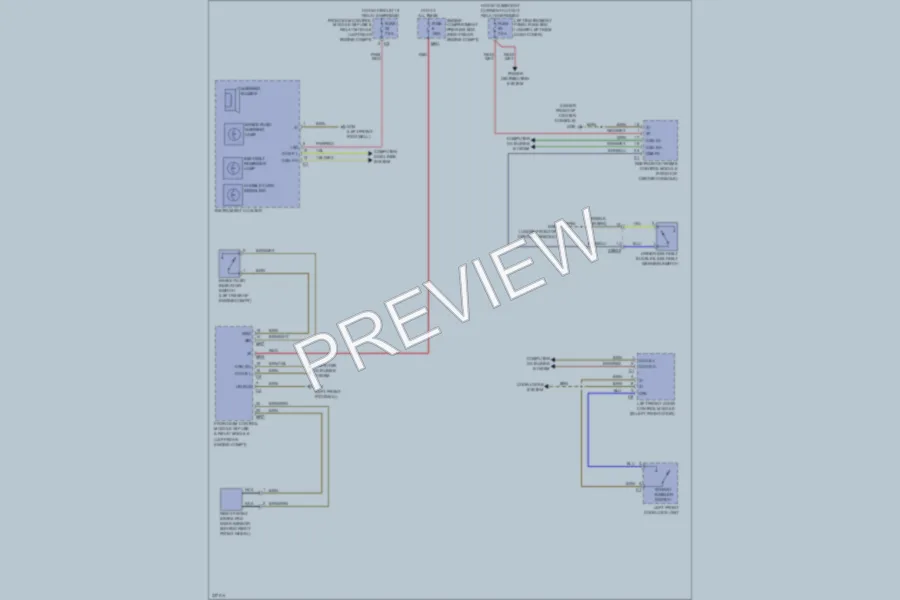 2010 MercedesBenz S400HYBRID Warning Systems wiring diagram preview