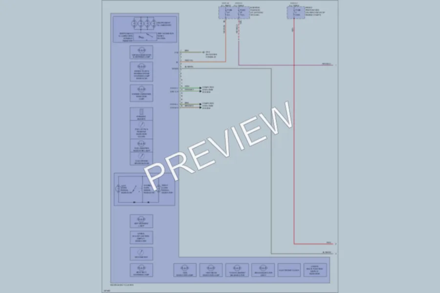 2010 MercedesBenz SLK300 Instrument Cluster wiring diagram preview