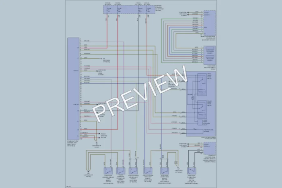 2010 MercedesBenz SLK300 Power Top Sunroof wiring diagram preview