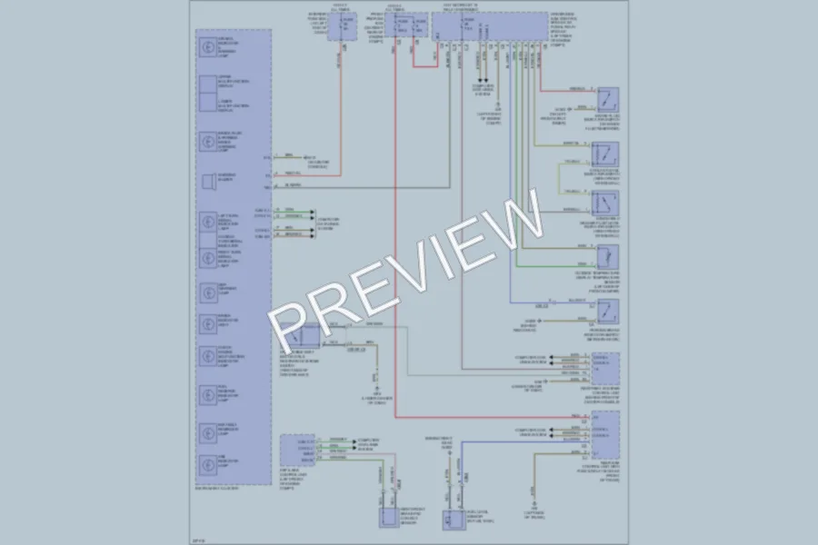 2010 MercedesBenz SLK300 Warning Systems wiring diagram preview