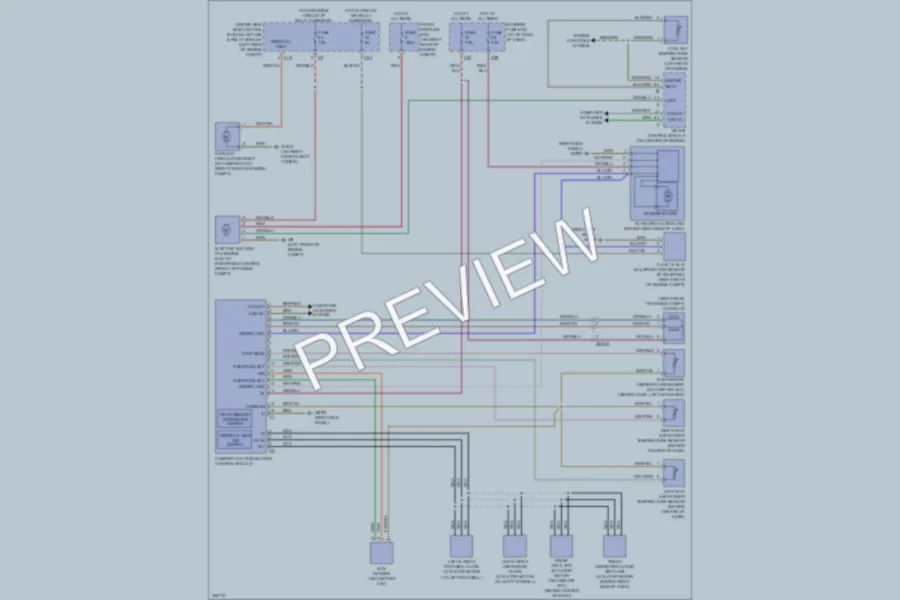 2010 MercedesBenz SLK350 Air Conditioning wiring diagram preview
