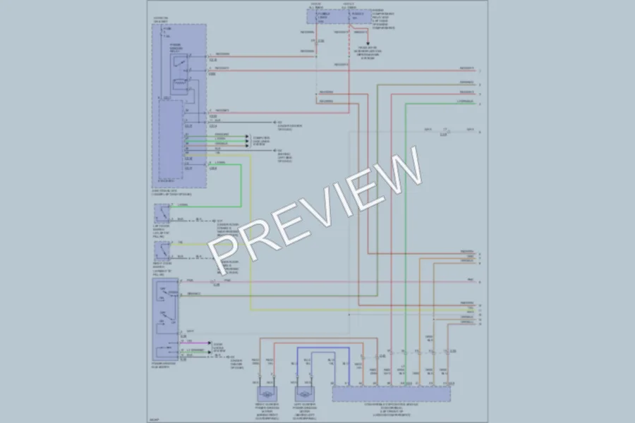 2010 Mitsubishi Eclipse Power Windows wiring diagram preview