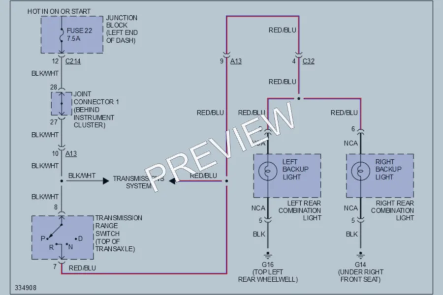2010 Mitsubishi Endeavor Exterior Lights wiring diagram preview