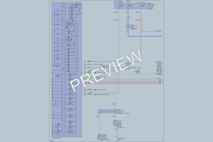 2010 Mitsubishi Endeavor Instrument Cluster wiring diagram preview