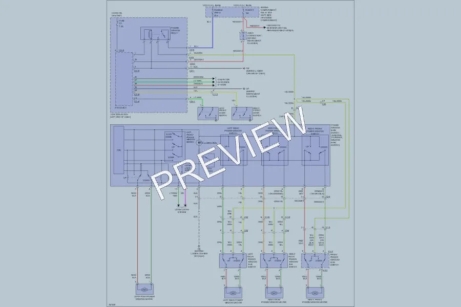 2010 Mitsubishi Endeavor Power Windows wiring diagram preview