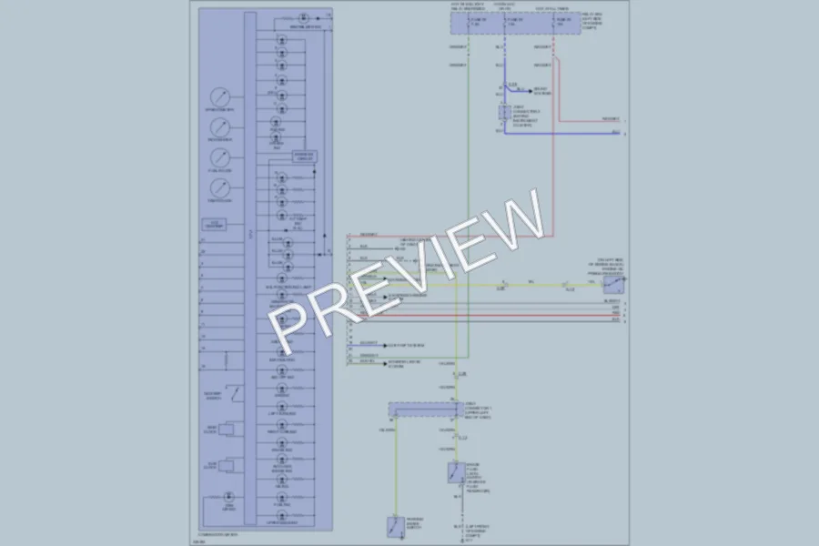 2010 Mitsubishi Galant Instrument Cluster wiring diagram preview