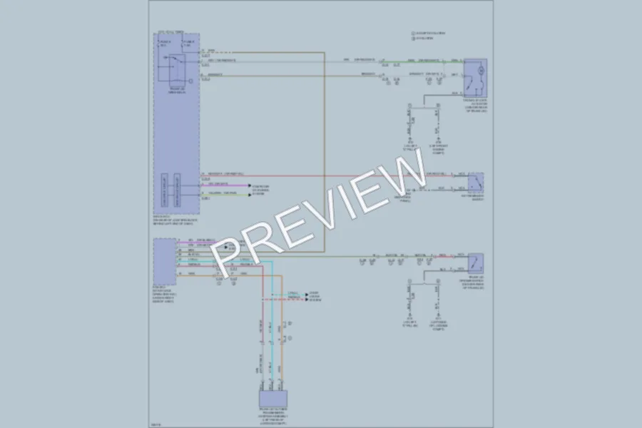 2010 Mitsubishi Lancer Trunk Tailgate Fuel Door wiring diagram preview