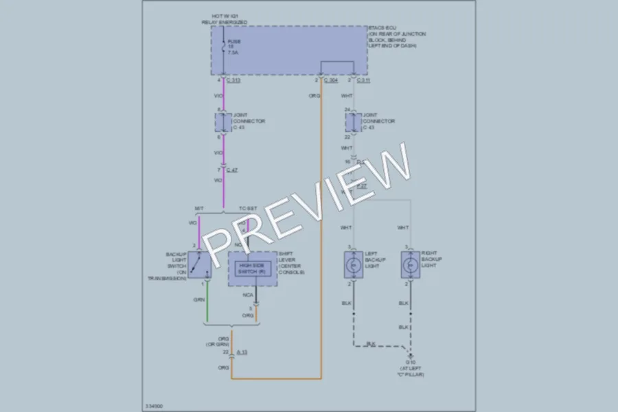 2010 Mitsubishi LancerEvolution Exterior Lights wiring diagram preview
