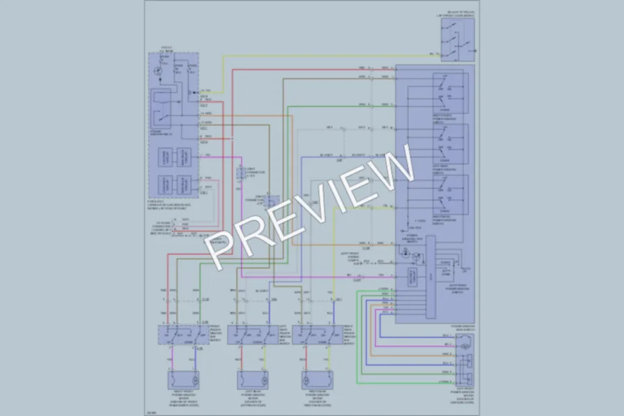 2010 Mitsubishi LancerSportback Power Windows wiring diagram preview