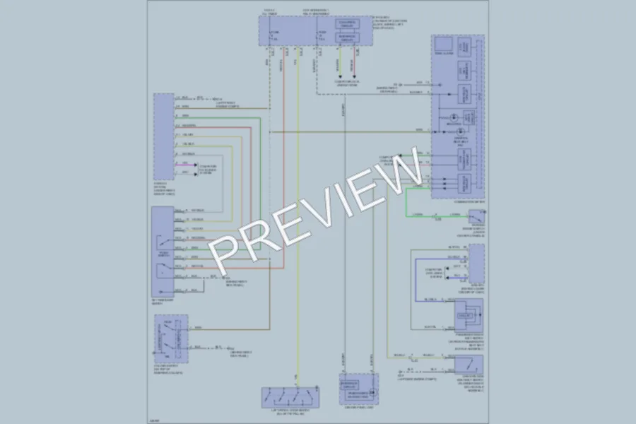 2010 Mitsubishi LancerSportback Warning Systems wiring diagram preview