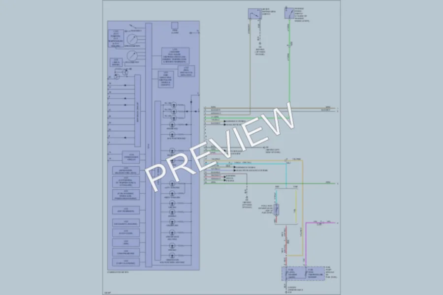 2010 Mitsubishi Outlander Instrument Cluster wiring diagram preview