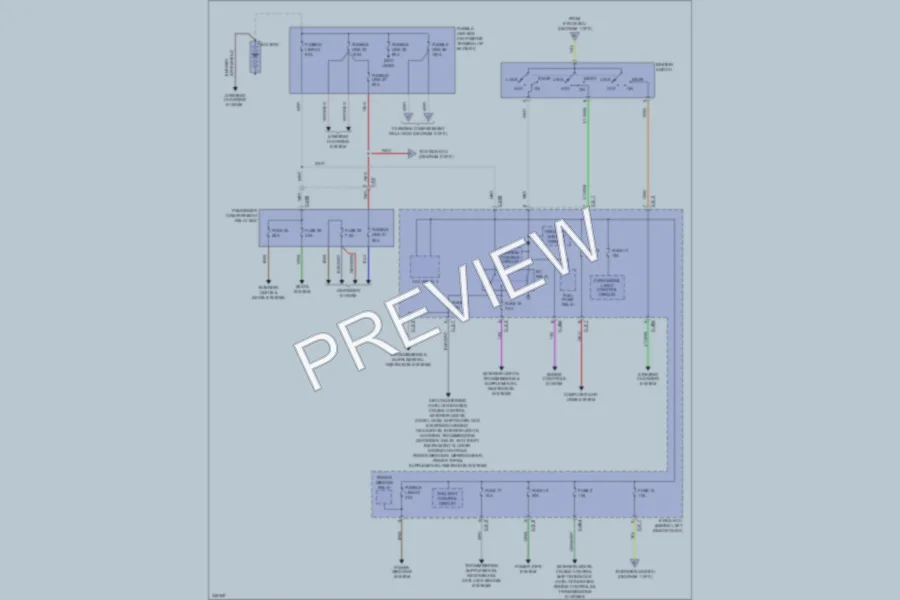 2010 Mitsubishi Outlander Power Distribution wiring diagram preview