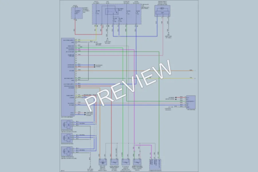 2010 Nissan 370Z Air Conditioning wiring diagram preview