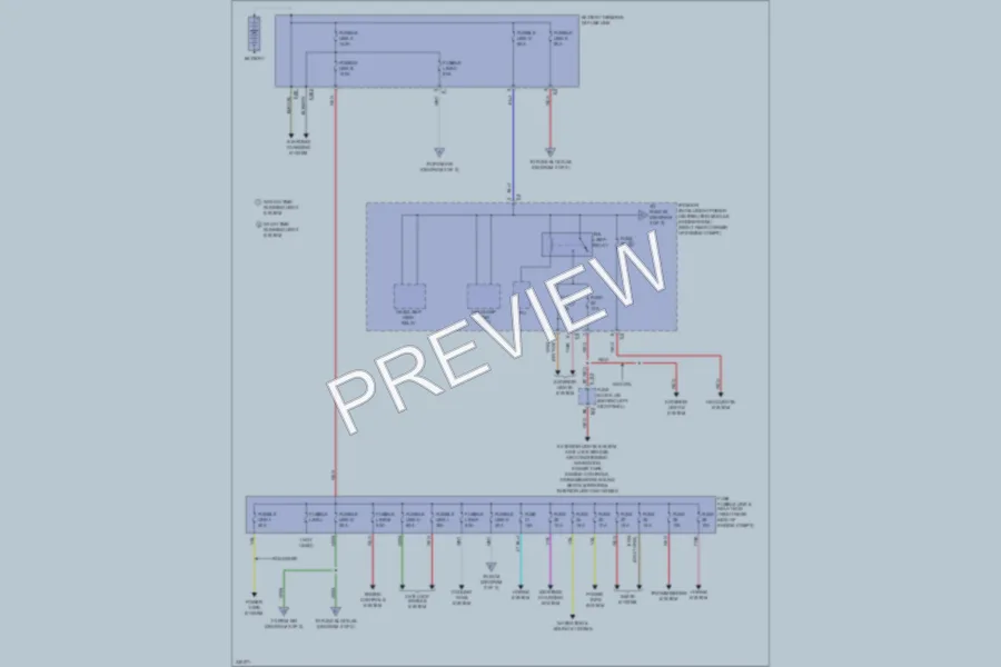 2010 Nissan 370Z Power Distribution wiring diagram preview