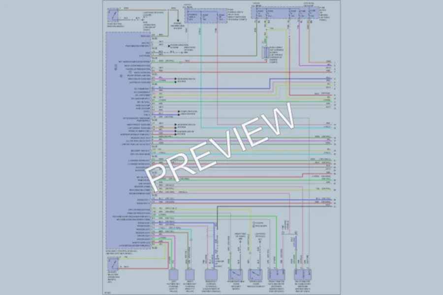 2010 Nissan 370Z Power Door Locks wiring diagram preview