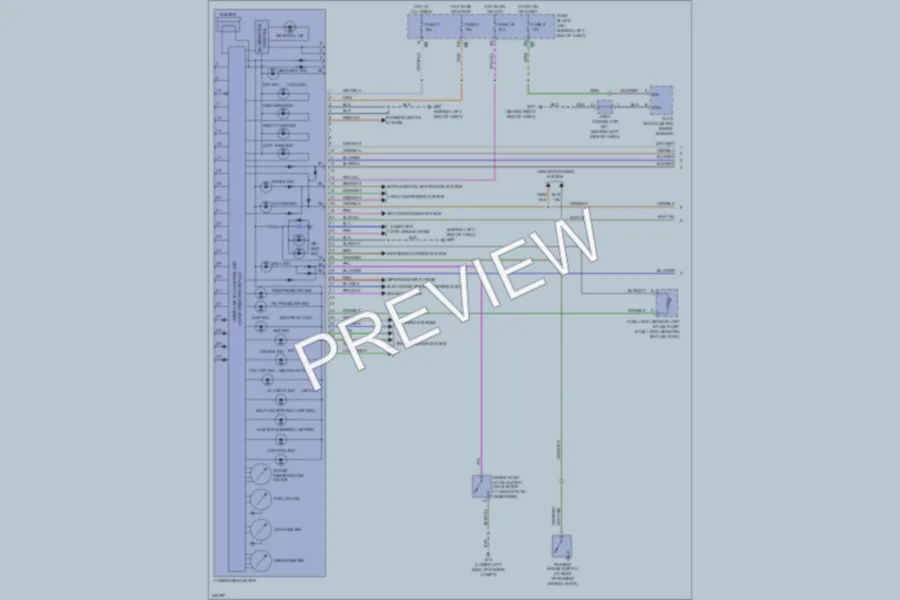 2010 Nissan Altima Instrument Cluster wiring diagram preview