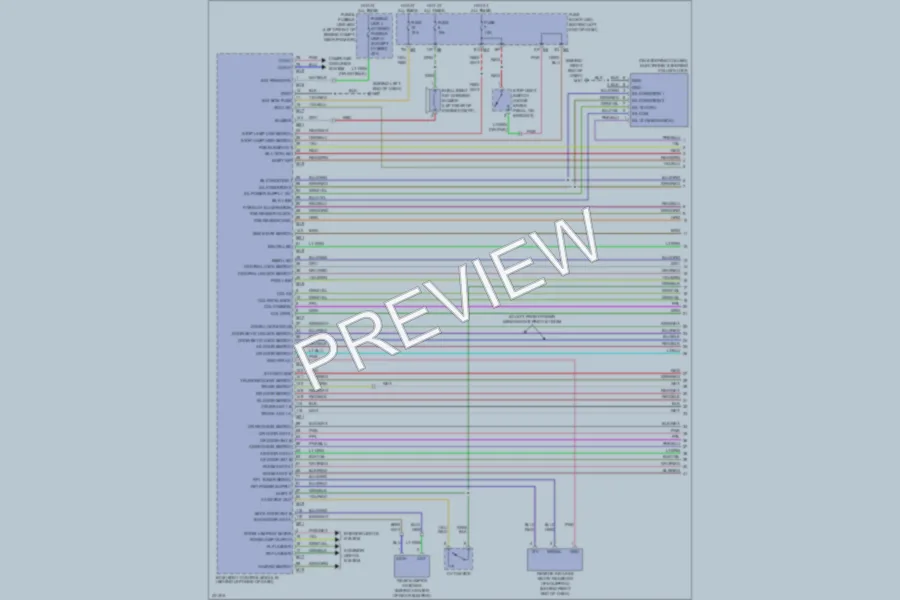 2010 Nissan Altima Power Door Locks wiring diagram preview