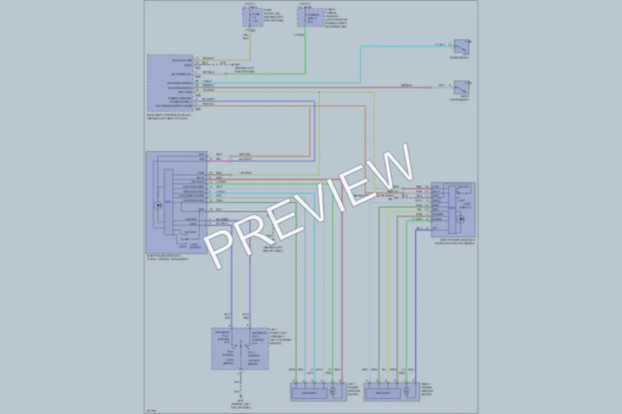 2010 Nissan Altima Power Windows wiring diagram preview