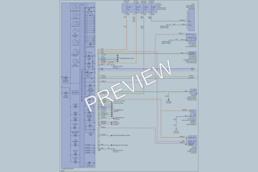 2010 Nissan Armada Instrument Cluster wiring diagram preview