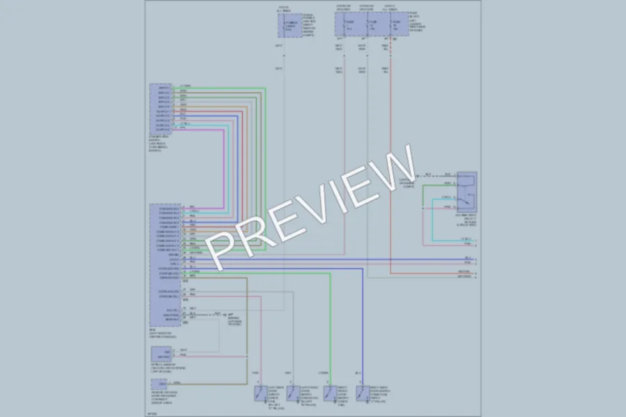 2010 Nissan Frontier Headlights wiring diagram preview