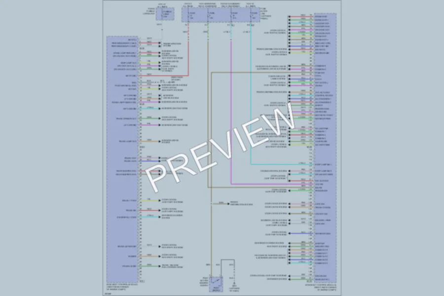 2010 Nissan GTR Body Control Modules wiring diagram preview