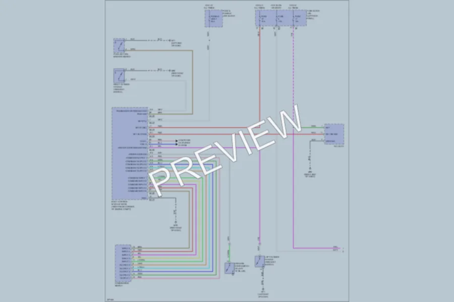 2010 Nissan GTR Headlights wiring diagram preview
